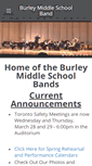 Mobile Screenshot of burleyband.com